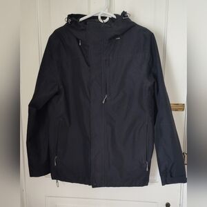 Men's Lands End Black Jacket Coat Size Small 34-36